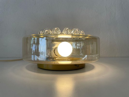 Smoke Bubble Glass Ceiling Flush Mount Lamp or Wall Sconce from Peill & Putzler, Germany, 1960s-RDS-1147898