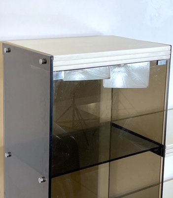 Smoked Glass and Lacquered Wood Cabinet from Gallotti & Radice, 1970s-OT-1320722