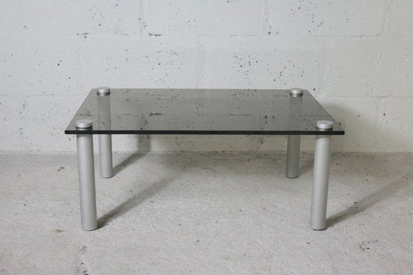 Smoked Glass Coffee Table, 1970s-MAO-850738