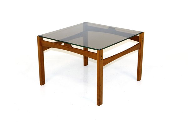 Smoked Glass Coffee Table, Sweden, 1960-GEK-1054229