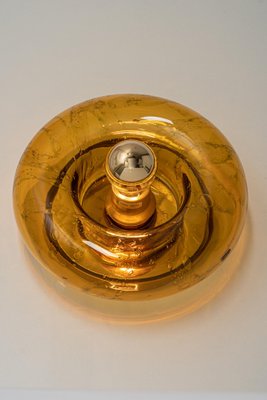 Smoked Glass Wall Light by Doria, Germany, 1960s-UGR-1105157