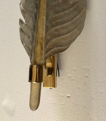 Smoked Murano Glass Wall Light, 1980-UH-1058947