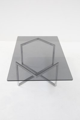 Smoking Table in Glass and Steel by Vittorio Introini-RCE-1219495