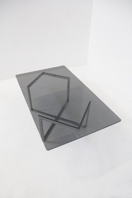 Smoking Table in Glass and Steel by Vittorio Introini-RCE-1219495