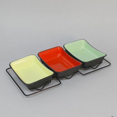 Snack Trays, 1950s, Set of 4-NE-1742851