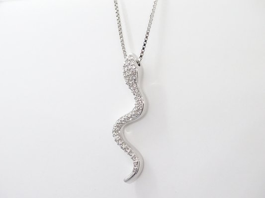 Snake Pendant Necklace from Swarovski, Austria, 2000s-NUC-1776666