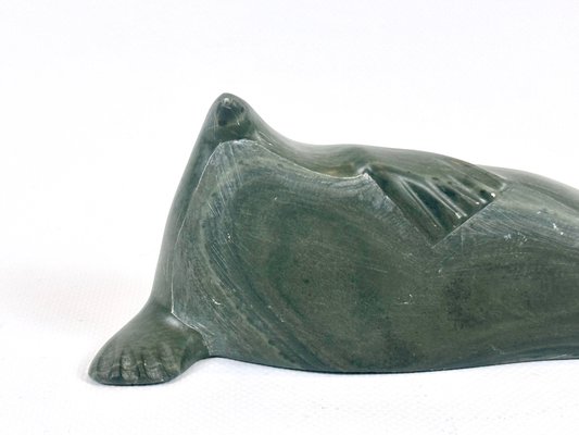 Soapstone Seal Figurine, 1960s-ZCY-2020186