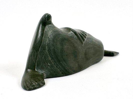 Soapstone Seal Figurine, 1960s-ZCY-2020186