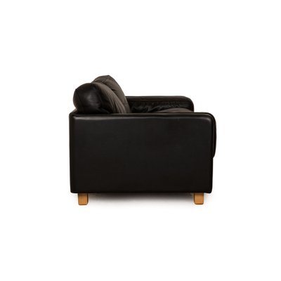 Socrates 2-Seater Sofa in Black Leather from Poltrona Frau-RQW-1748393