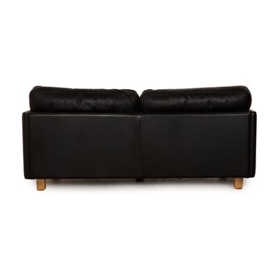 Socrates 2-Seater Sofa in Black Leather from Poltrona Frau-RQW-1748393