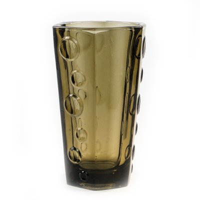 Soda Vase by Jan Sylwester Drost for Ząbkowice Glassworks, 1970s-BKO-1797560