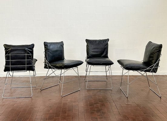 Sof Chairs by Enzo Mari for Driade, Set of 4-ORR-1808159