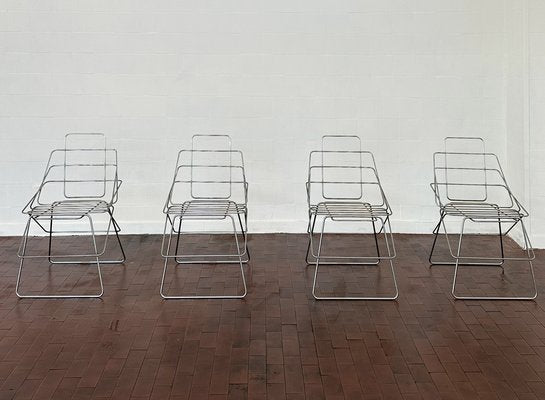 Sof Chairs by Enzo Mari for Driade, Set of 4-ORR-1808159