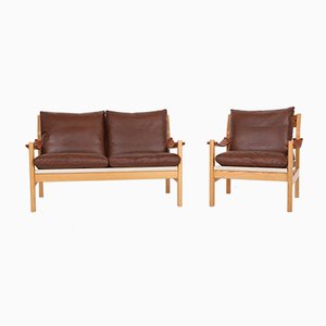 Sofa and Armchair by Poul Cadovius for Cado, 1970s, Set of 2-DQ-952090