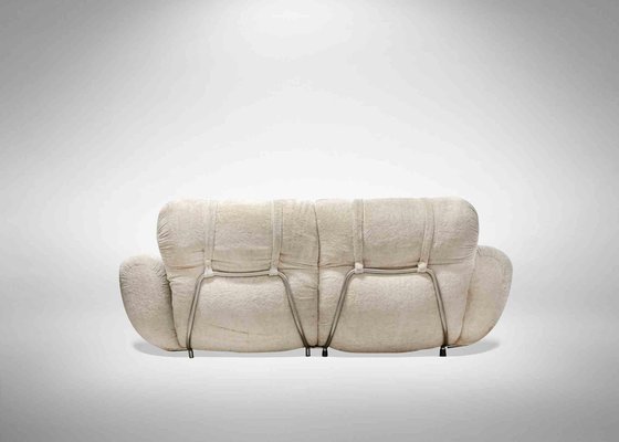 Sofa and Armchairs Set in the style of Adriano Piazzesi, 1970s, Set of 3-ZCI-2029234