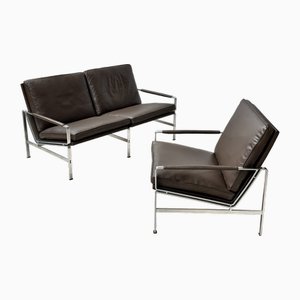 Sofa and Chair Pk6720 by Preben Fabricius & Jørgen Kastholm for Kill International, 1960, Set of 2-BHM-2035592