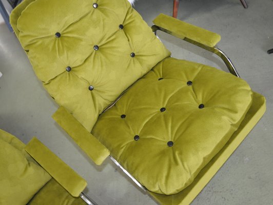 Sofa & Armchairs in Fabric, 1960s, Set of 3-OXJ-701907