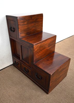 Sofa End Table with Stepstool Structure in Teak, 1960-RVK-1406689