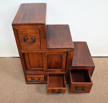 Sofa End Table with Stepstool Structure in Teak, 1960-RVK-1406689