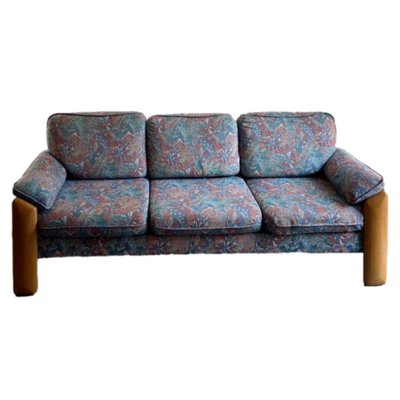 Sofa in Wood and Fabric from Mobil Girgi, 1980s-GTS-1295753