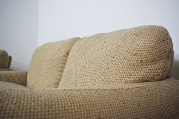 Sofas and Armchair in Wool from Busnelli, 1970s, Set of 3-KNM-1047182