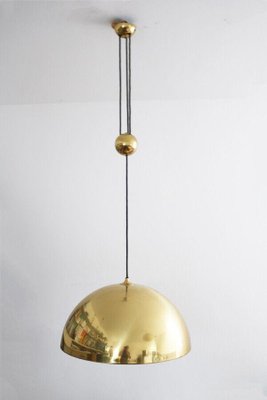 Solan Pendant Light Counterweight Lamp Brass Rar by Florian Schulz, 1970s-FJP-1729849