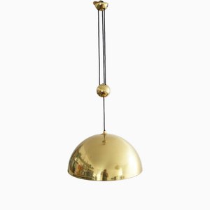 Solan Pendant Light Counterweight Lamp Brass Rar by Florian Schulz, 1970s-FJP-1729849