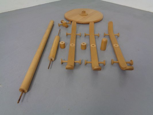 Solid Beech Coat Rack by Søren Nissen & Ebbe Gehl for Aksel Kjersgaard, 1960s-RDW-824008