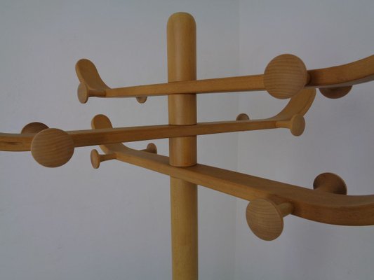 Solid Beech Coat Rack by Søren Nissen & Ebbe Gehl for Aksel Kjersgaard, 1960s-RDW-824008