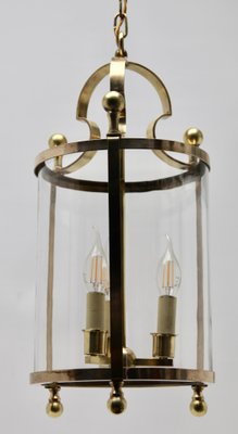 Solid Brass and Glass Lantern or Pendant Lamp by Gaetano Sciolari-MJY-1148859