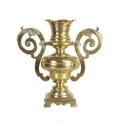 Solid Brass Gilt Vase-VMM-1287220