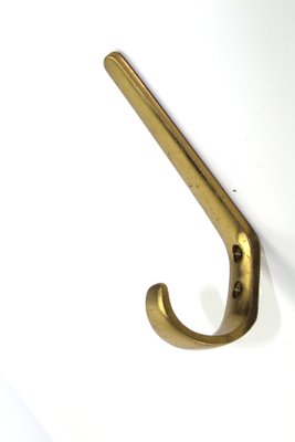 Solid Brass Hooks in the Style of Carl Auböck, 1950s, Set of 10-ZWH-955201