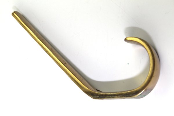 Solid Brass Hooks in the Style of Carl Auböck, 1950s, Set of 10-ZWH-955201