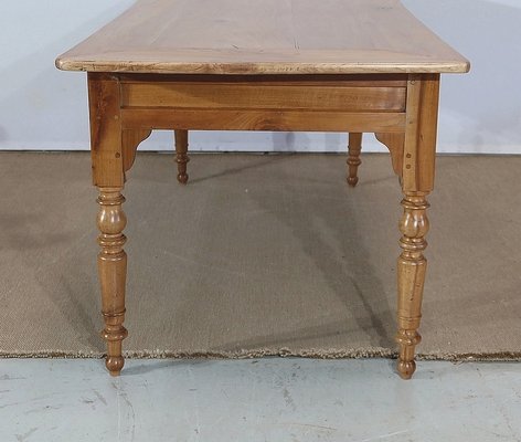 Solid Cherry Farmhouse Table, Late 19th Century-RVK-1286343