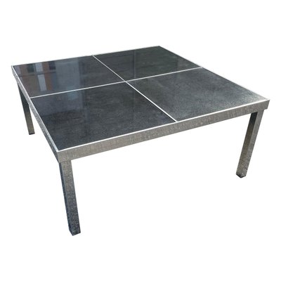 Solid Chrome & Stone Table-MXB-1239952