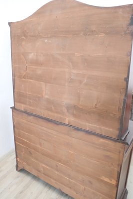 Solid Inlaid Walnut Sideboard With Plate Rack, 1930s-DCO-1313019