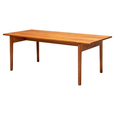 Solid Oak Coffee Table AT-15 by Hans Wegner for Andreas Tuck, Denmark, 1960s-ITV-1299176