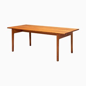 Solid Oak Coffee Table AT-15 by Hans Wegner for Andreas Tuck, Denmark, 1960s-ITV-1299176