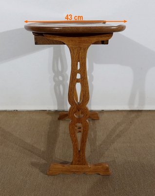 Solid Oak Flying Service Table, 1900-RVK-1185057