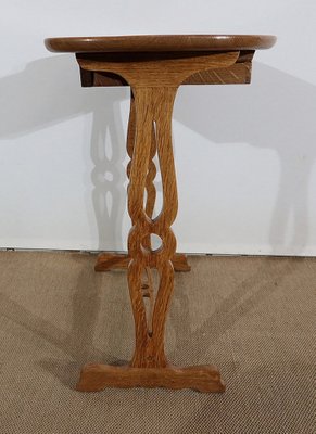 Solid Oak Flying Service Table, 1900-RVK-1185057