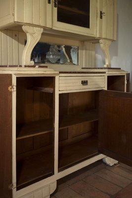 Solid Oak Showcase, 1930s-QES-834835