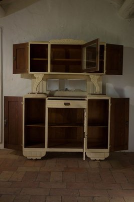 Solid Oak Showcase, 1930s-QES-834835