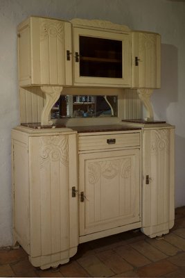 Solid Oak Showcase, 1930s-QES-834835