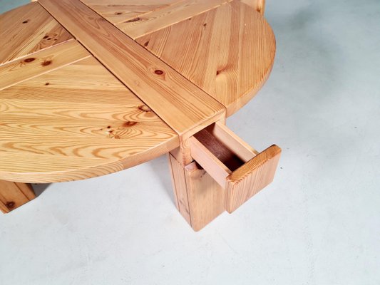 Solid Pinewood Coffee Table, 1970s-UJI-969295