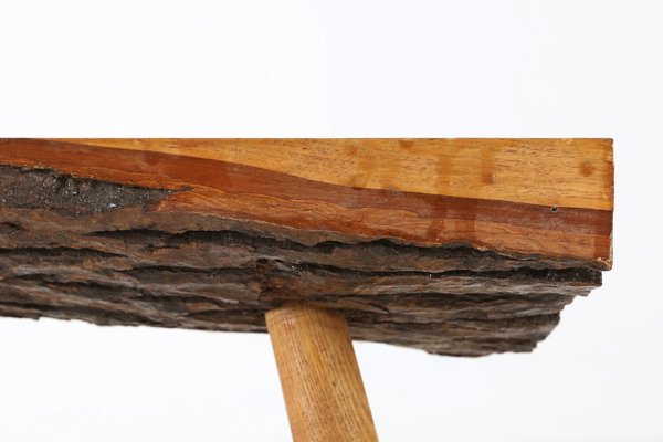 Solid Tree Trunk Coffee Table, 1950s-YSY-1334762