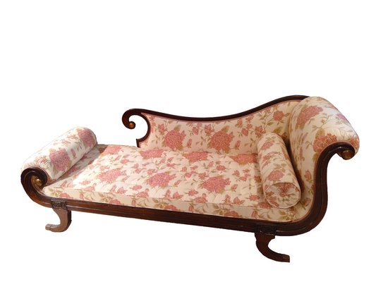 Solid Walnut & Bronze Daybed, Late 1700s-ZFY-1275700