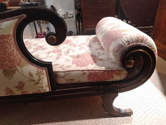 Solid Walnut & Bronze Daybed, Late 1700s-ZFY-1275700