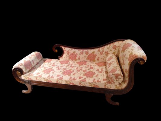 Solid Walnut & Bronze Daybed, Late 1700s-ZFY-1275700