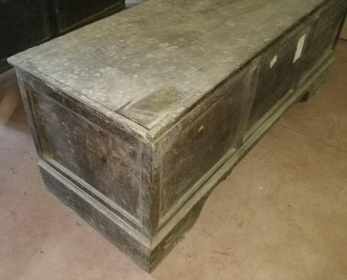 Solid Walnut Chest with Three-Panel Front, Italy, Early 19th Century-RAQ-1300546