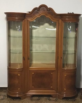 Solid Wood Chippendale Style Display Cabinet from Mobili Signoretto, 1950s-NUO-691074